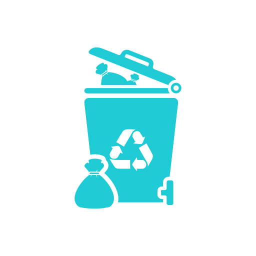 Household waste blue